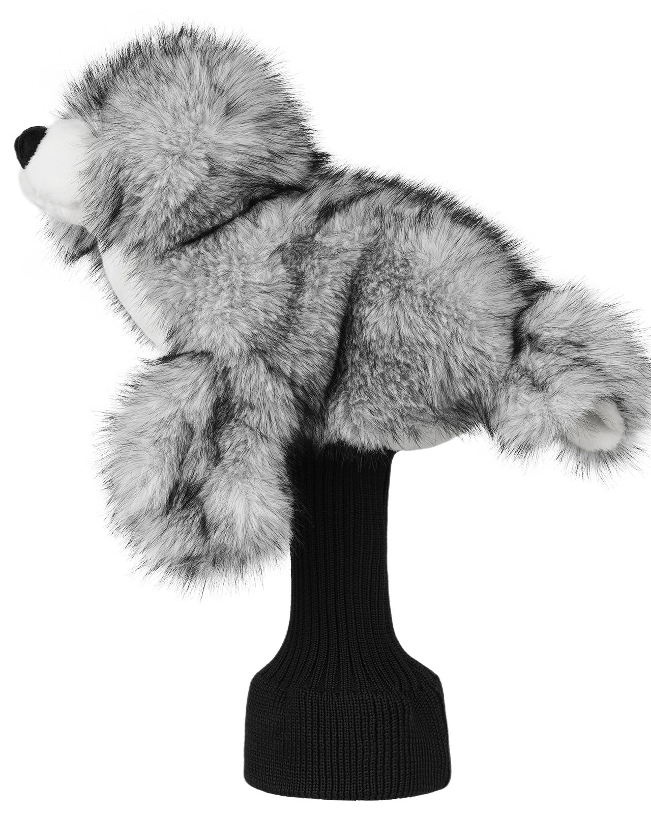 Big Crazy Gray Seal Plush Driver Cover