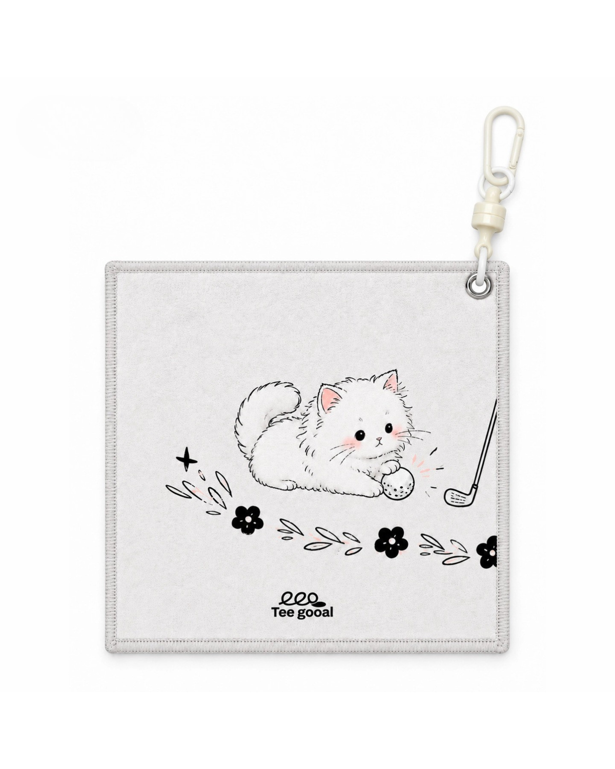 Teegooal Cat on Course Golf Towel