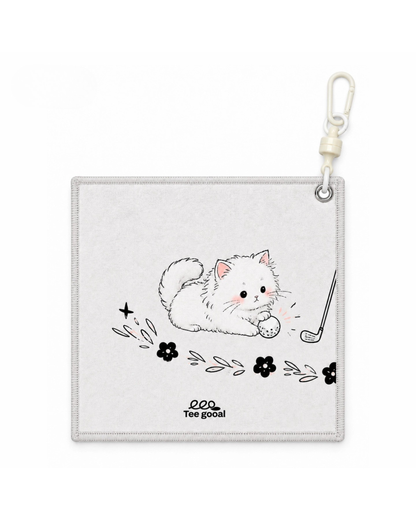 Teegooal Cat on Course Golf Towel
