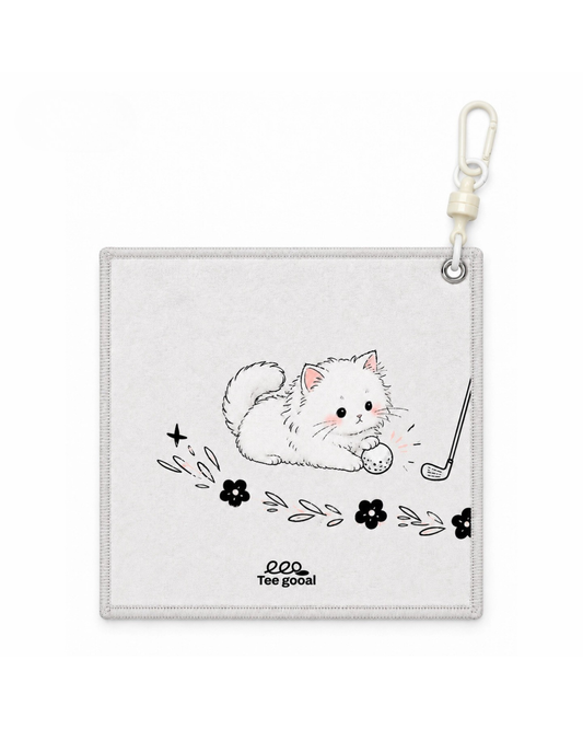 Teegooal Cat on Course Golf Towel