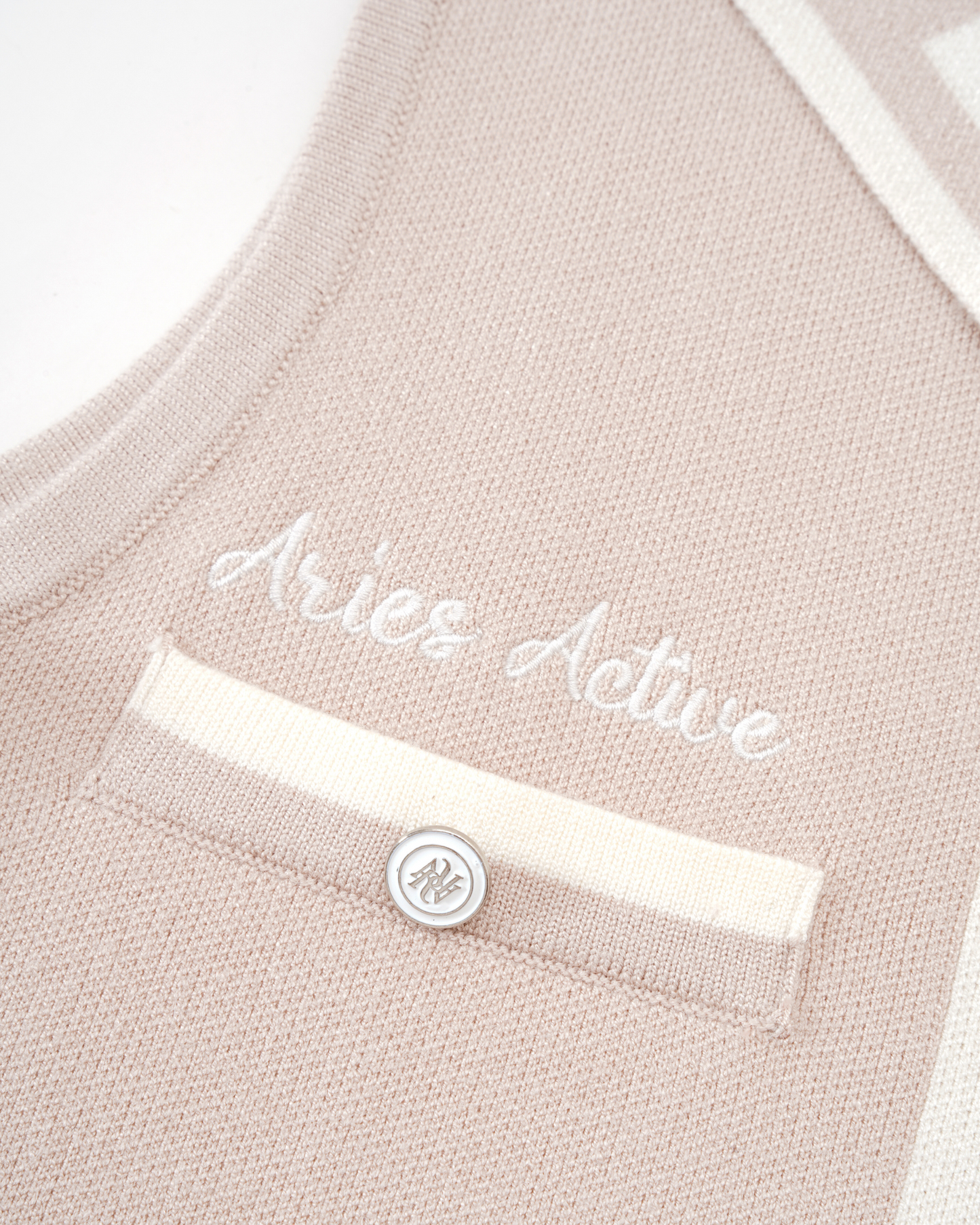 Aries Active Knitted Sleeveless Polo Set