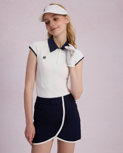 Aries Active Petal-Inspired Color Block Golf Skort