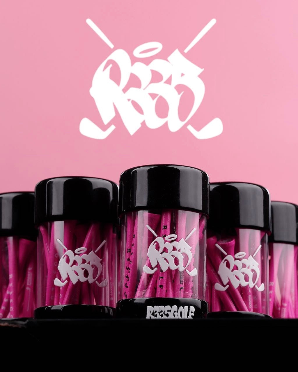 R335 Golf Pink Bamboo Tees