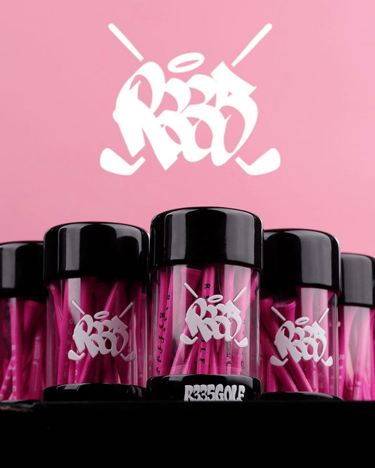 R335 Golf Pink Bamboo Tees