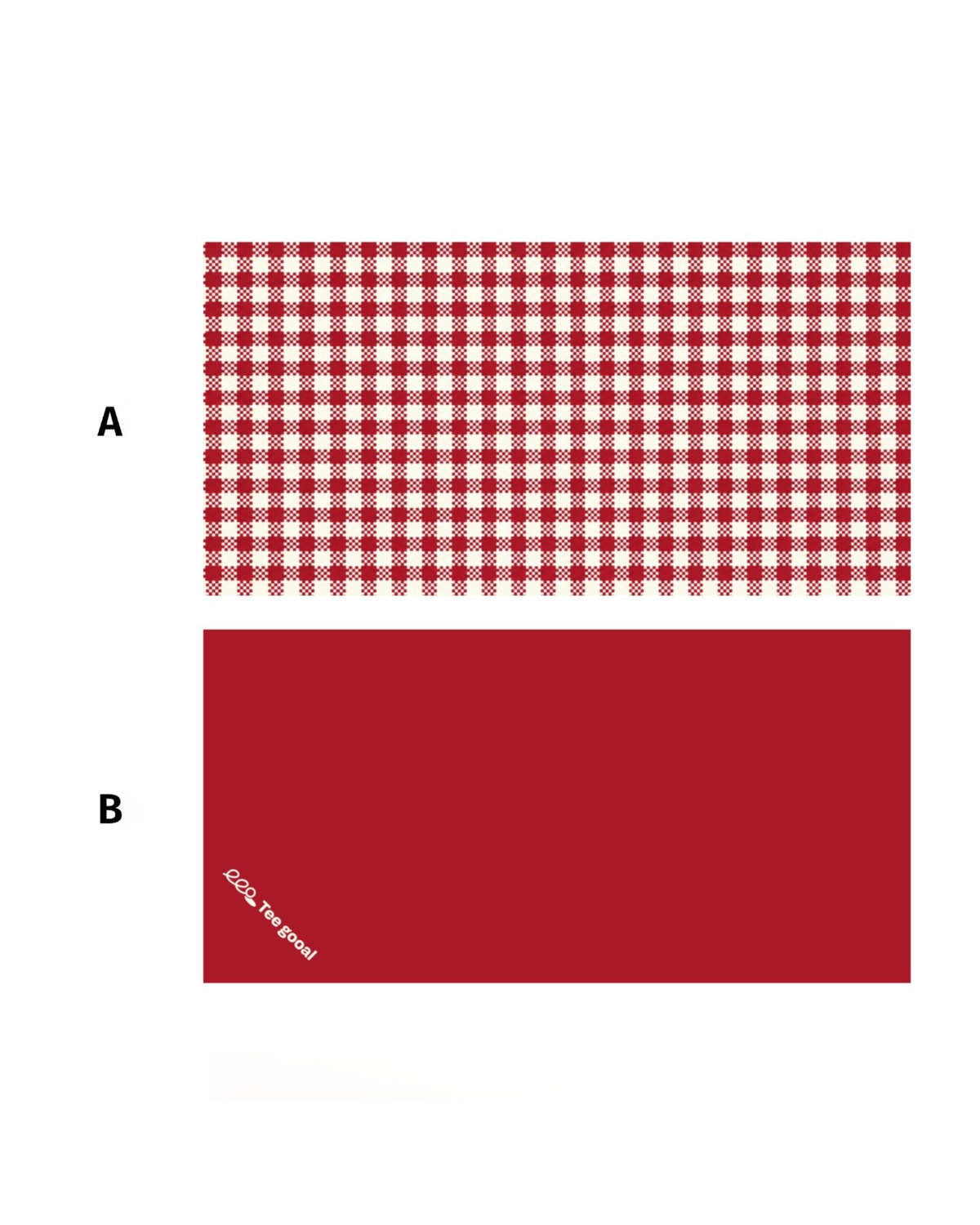 Teegooal Red Picnic Golf Towel
