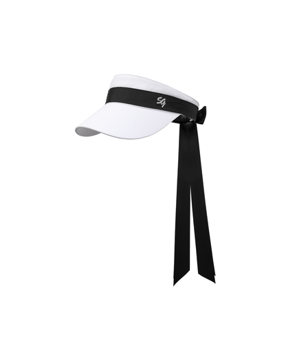 Swanlovegolf Women's Black & White Bow Sun Hat