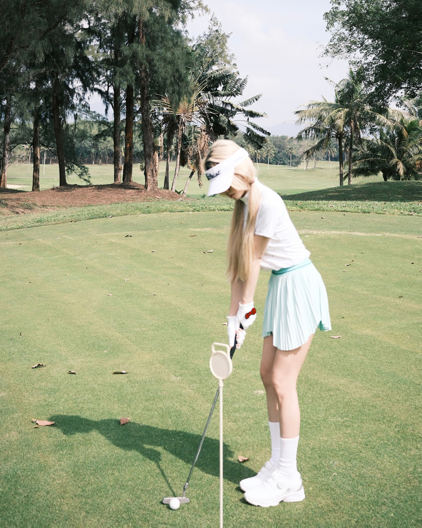 Swanlovegolf Women's Golf Gloves with Bow