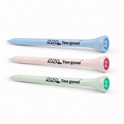 Teegooal Limited Edition Macaron Golf Tees | Stylish Wooden Golf Accessories for Women & Men