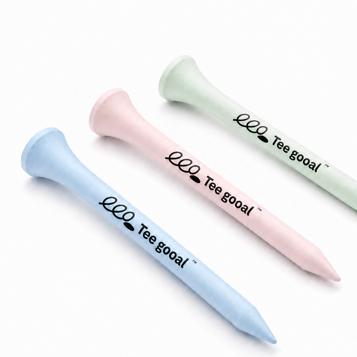 Teegooal Limited Edition Macaron Golf Tees | Stylish Wooden Golf Accessories for Women & Men