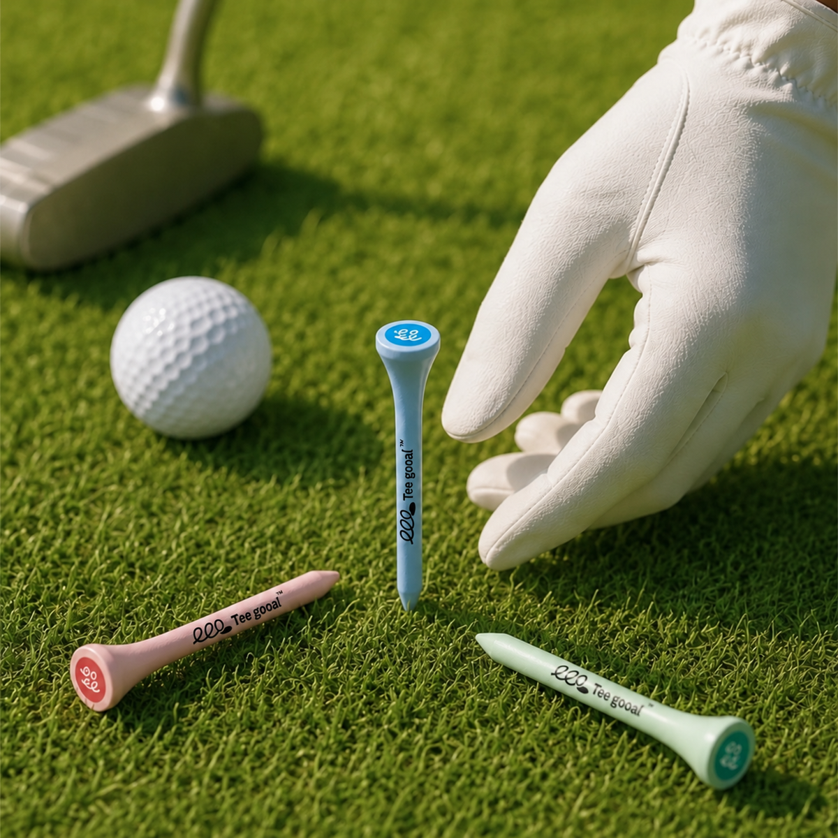 Teegooal Limited Edition Macaron Golf Tees | Stylish Wooden Golf Accessories for Women & Men