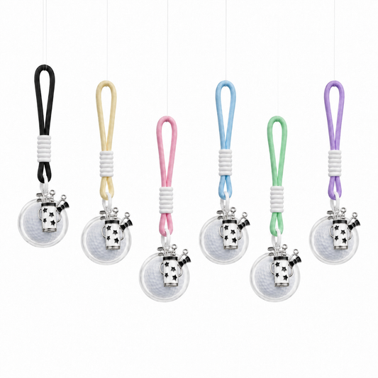 Teegooal Macaron 6-Color Golf Ball Holder | Cute Hanging Golf Bag Charm