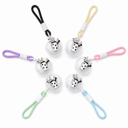 Teegooal Macaron 6-Color Golf Ball Holder | Cute Hanging Golf Bag Charm