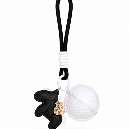 Teegooal Golf Bag Charm for Golf Balls | Pony Macaron 4-Color Set