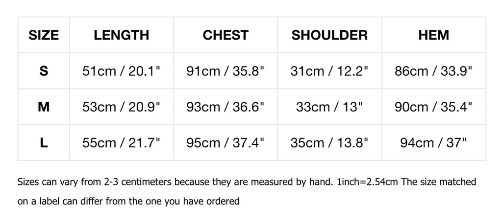 Loveland Grand Leisure Air Polo Size Chart
