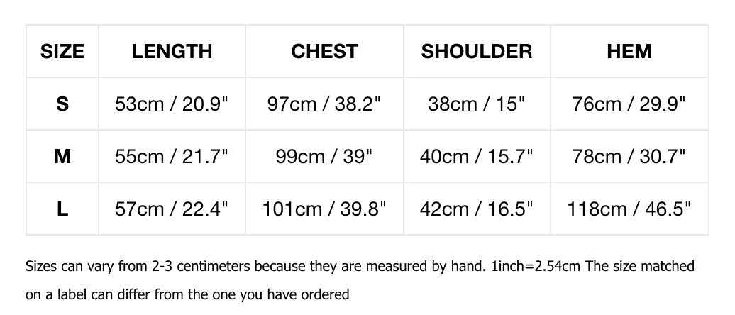 Loveland Valmont Faux-Layer Polo Size Chart