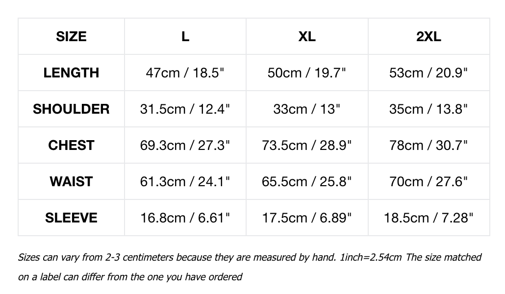 PSY Girl's Black Contrast Panel T-Shirt Size Chart