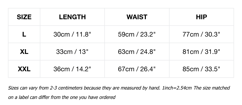 PSY Grils' Light Purple Midi Skirt Size Chart
