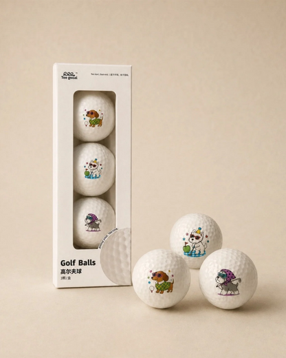 Teegooal Course-Buddy 3-Layer Golf Balls – 3 Pack