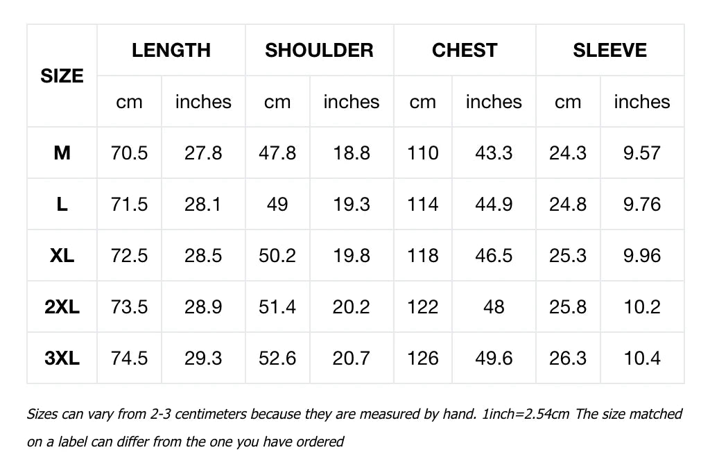Tee de golf PSY ShadowSwing Elite Size Chart