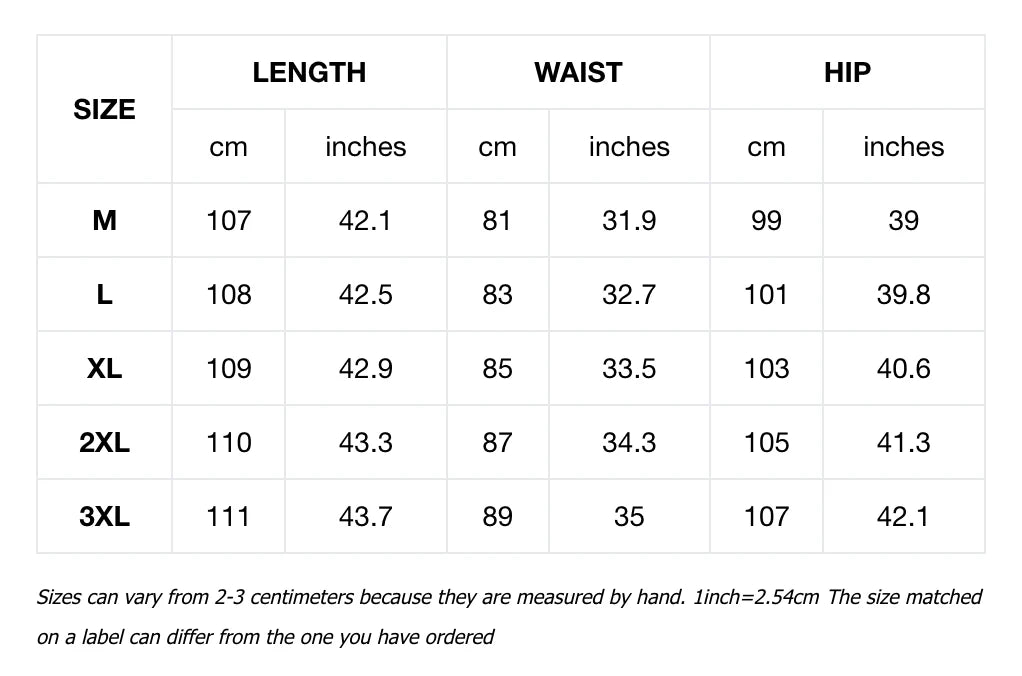 PSY SilverCore Adapt Trousers Size Chart