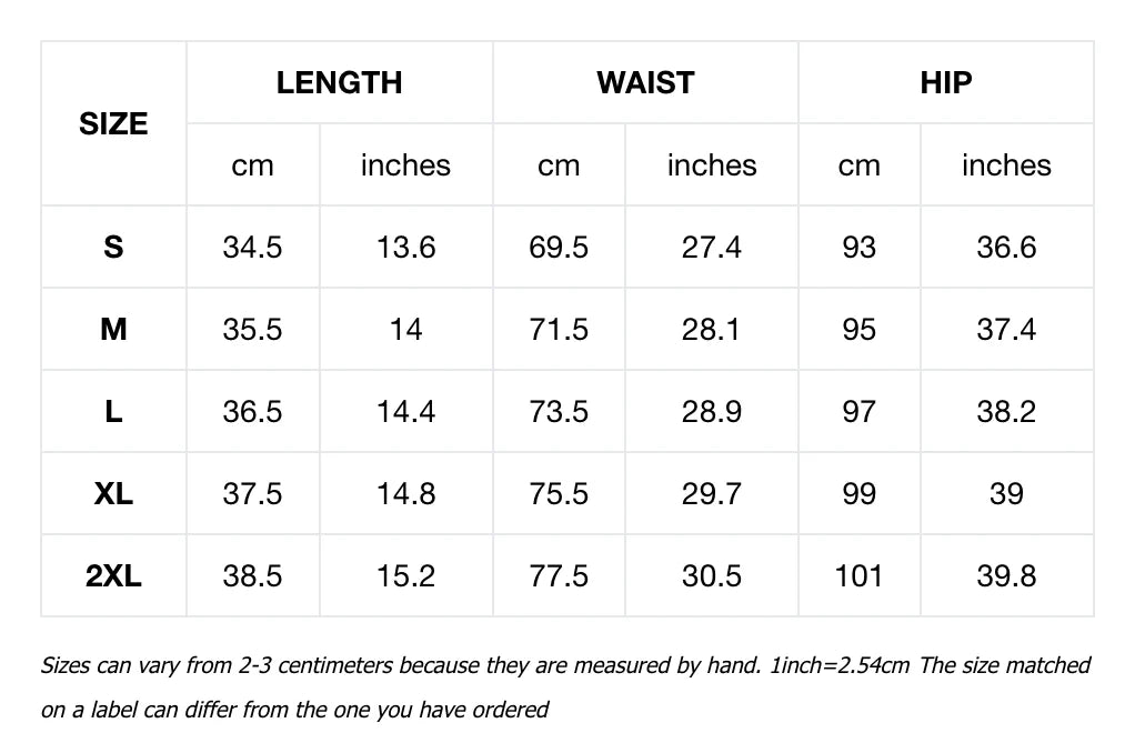 Sport Chic Golf Midi Skirt with Side Slit Size Chart