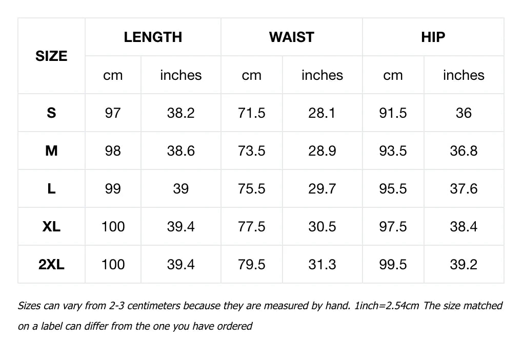 PSY Spring Reverie Contrast Flare Golf Pants Size Chart
