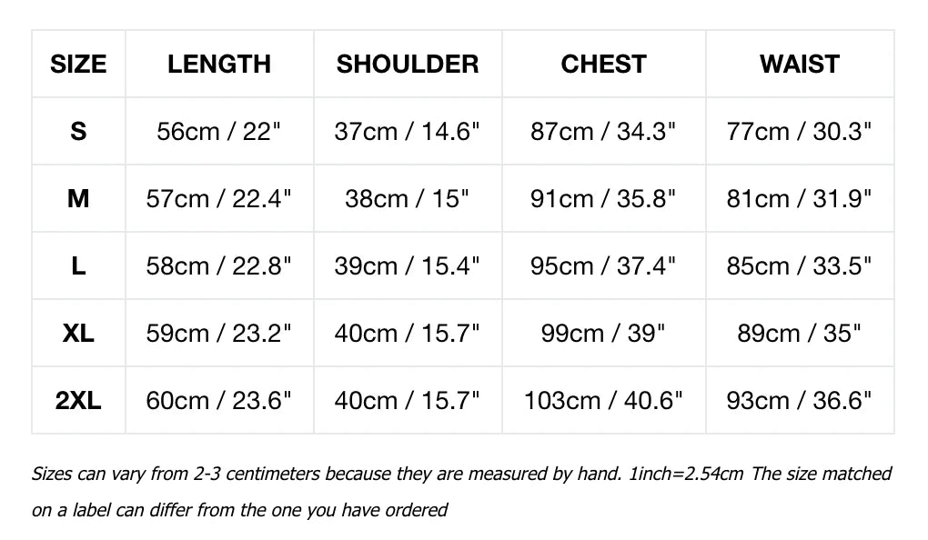 Polo de golf ligero azul PSY Spring Reverie Size Chart