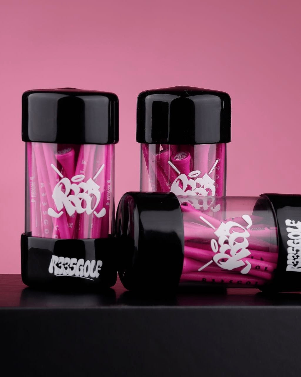 R335 Golf Pink Bamboo Tees